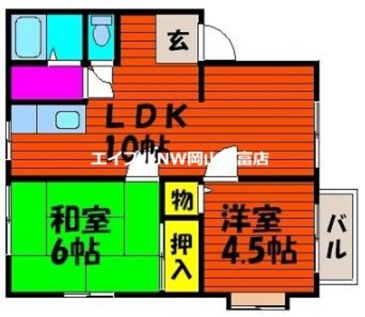 瑞穂の里　A棟の物件間取画像